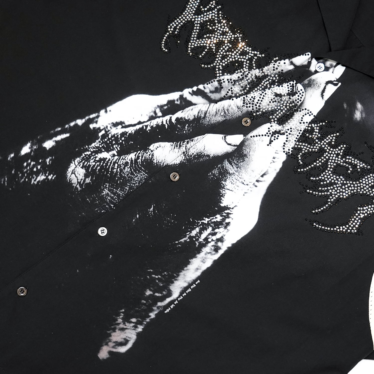 T.C.R PRAYER WIDE FIT BOWLING SHIRTS - BLACK