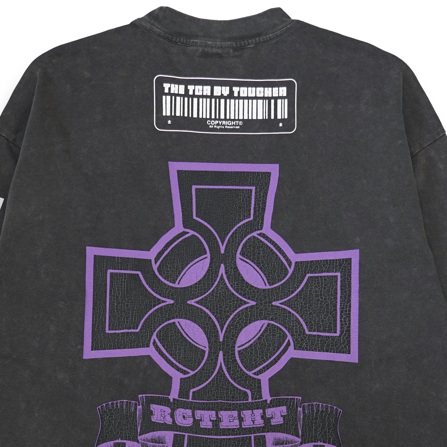 T.C.R JESUS CROSS L/S TEE - OLD GRAY