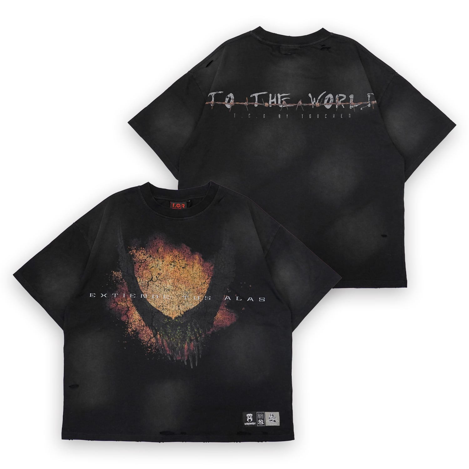 T.C.R SPREAD YOUR WINGS S/S TEE - BLACK