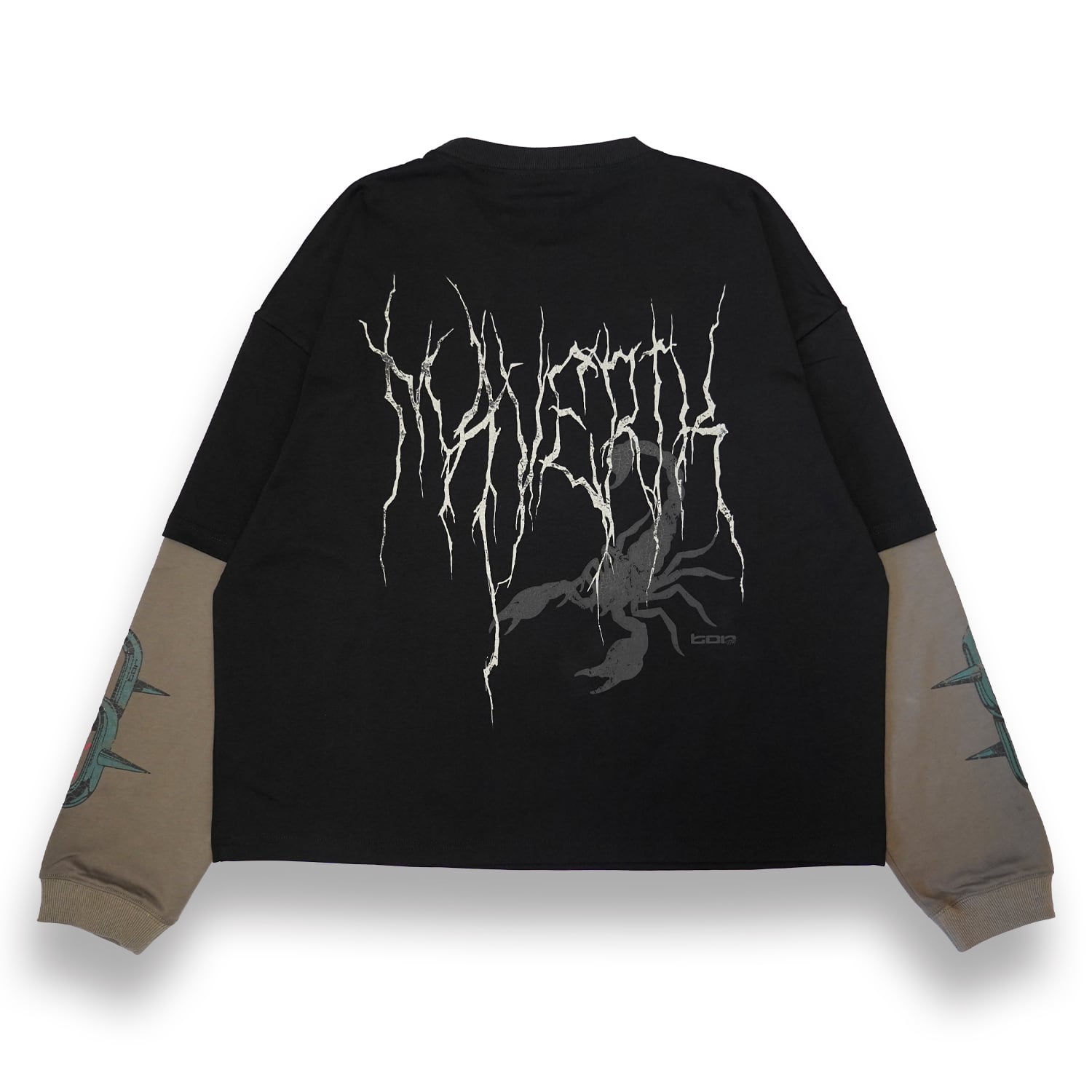 T.C.R MAVERIK LAYERD L/S TEE - BLACK