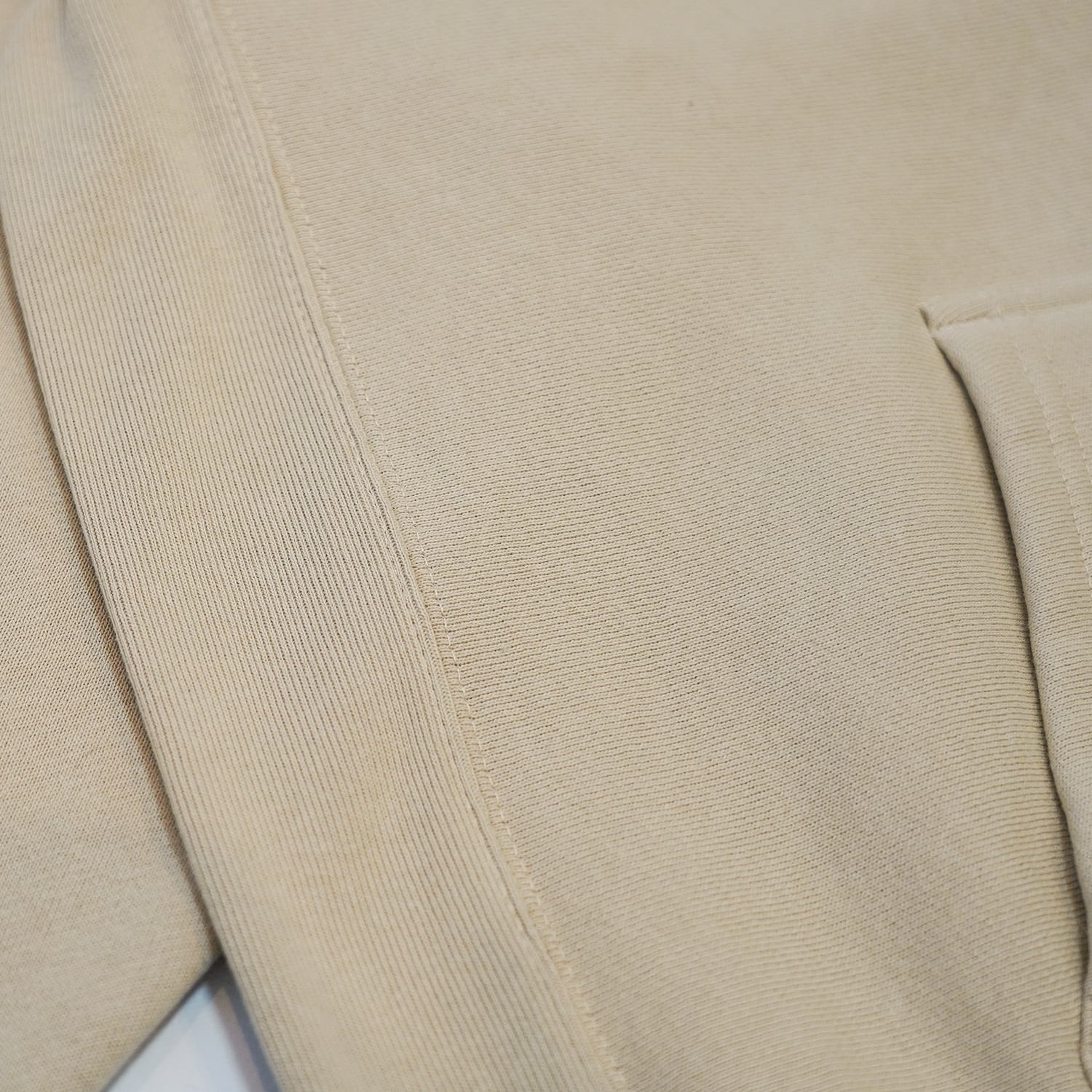 T.C.R CREW  PULLOVER HEAVY OUNCE HOODIE - SAND BEIGE
