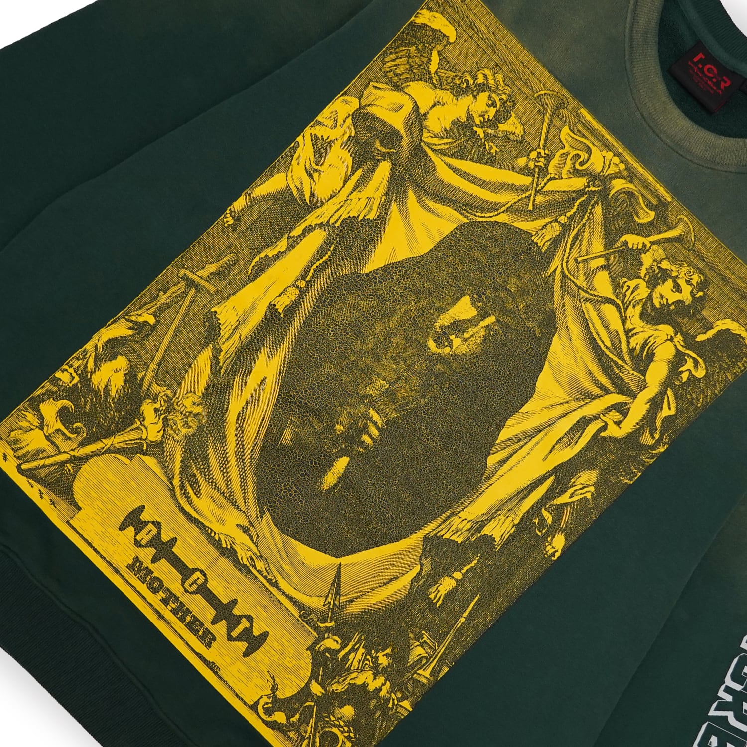 T.C.R MOTHER CREW NECK SWEAT SHIRT - BLACKISH GREEN