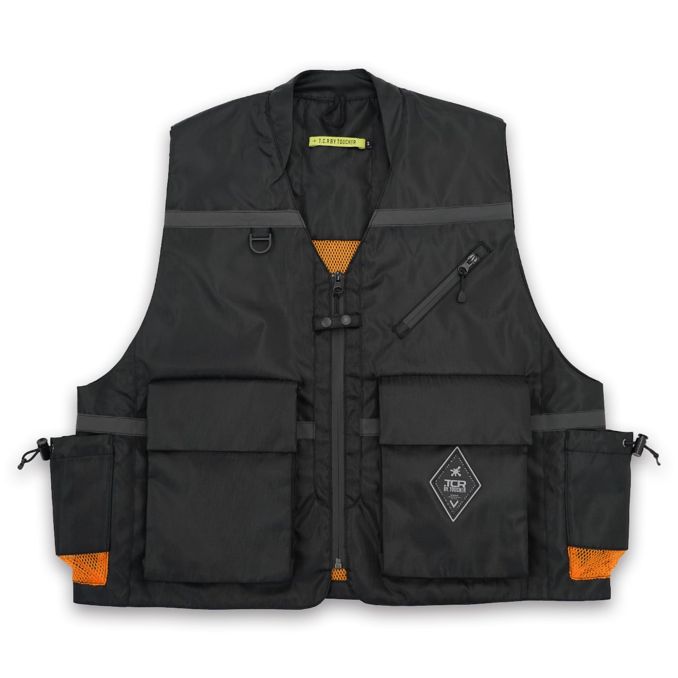 T.C.R WATERPROOF VENTURE VEST - BLACK / ORANGE