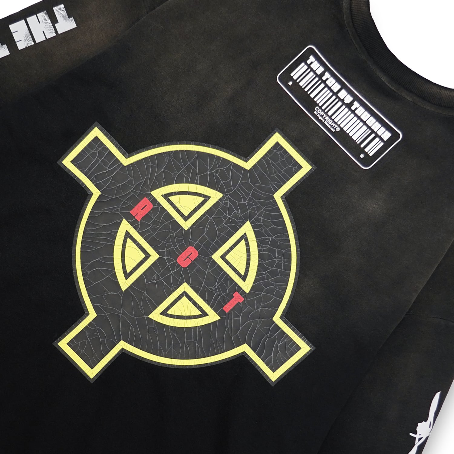 T.C.R IN MY HANDZ CREW NECK SWEAT SHIRT - BLACK
