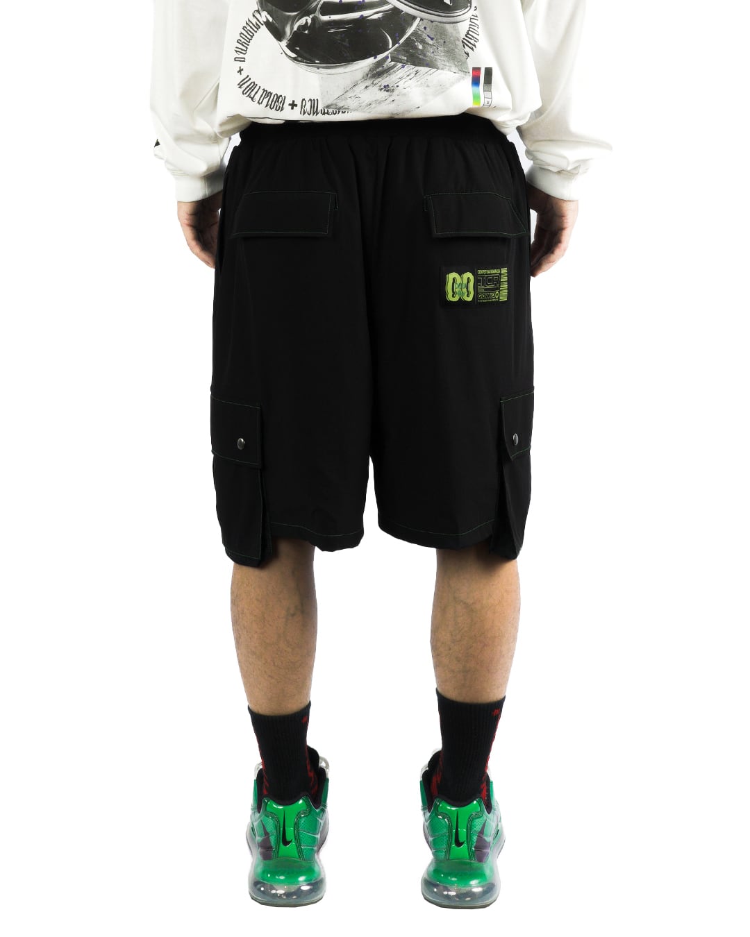 T.C.R EQUIPMENT SHELL SHORTS V3 - BLACK/GREEN