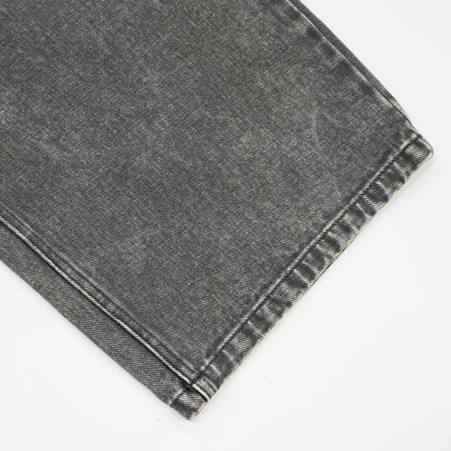 T.C.R WASHED DOUBLE WAIST BAGGY PANTS - GRAY