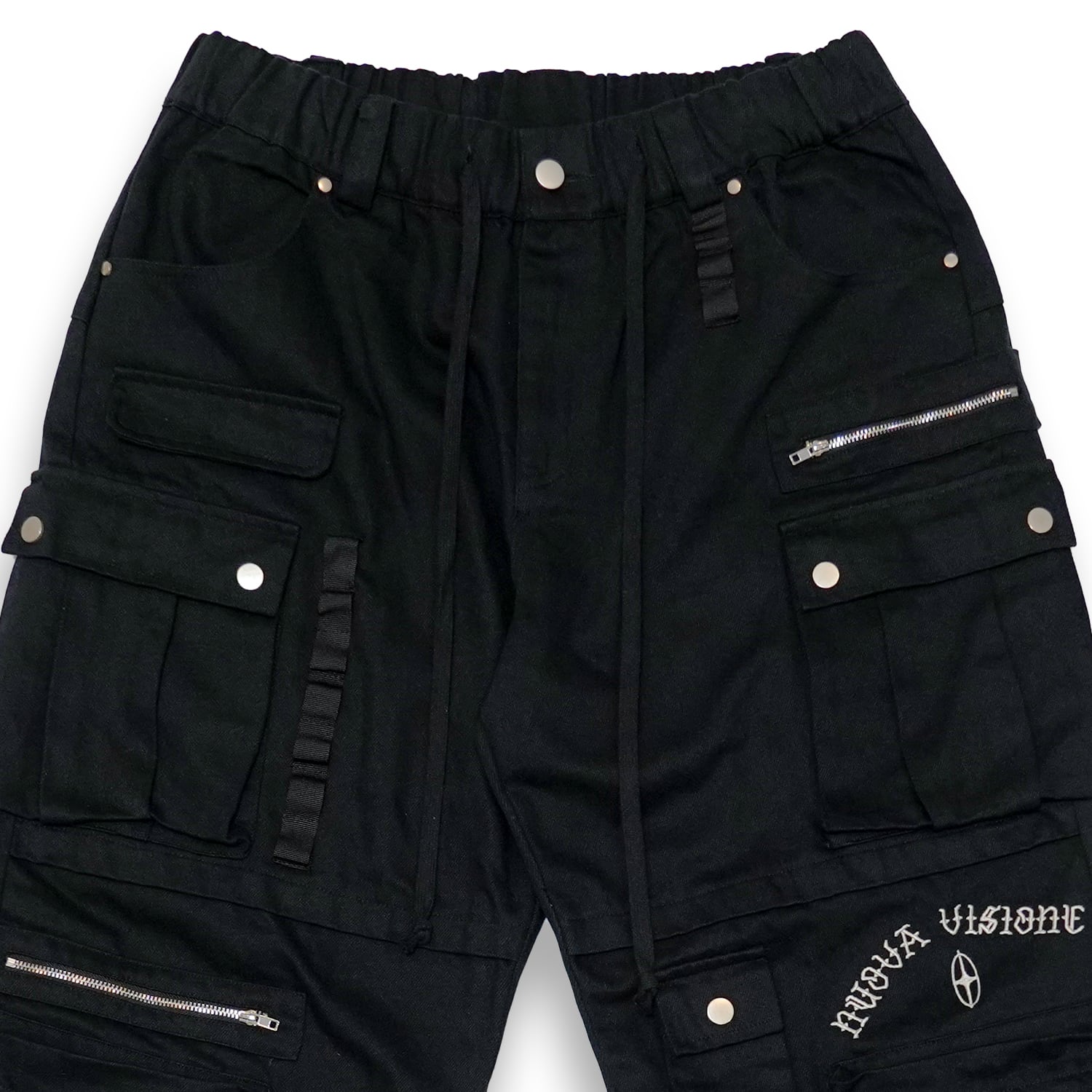 T.C.R NUOVA VISIONE BAGGY CARGO PANTS - BLACK