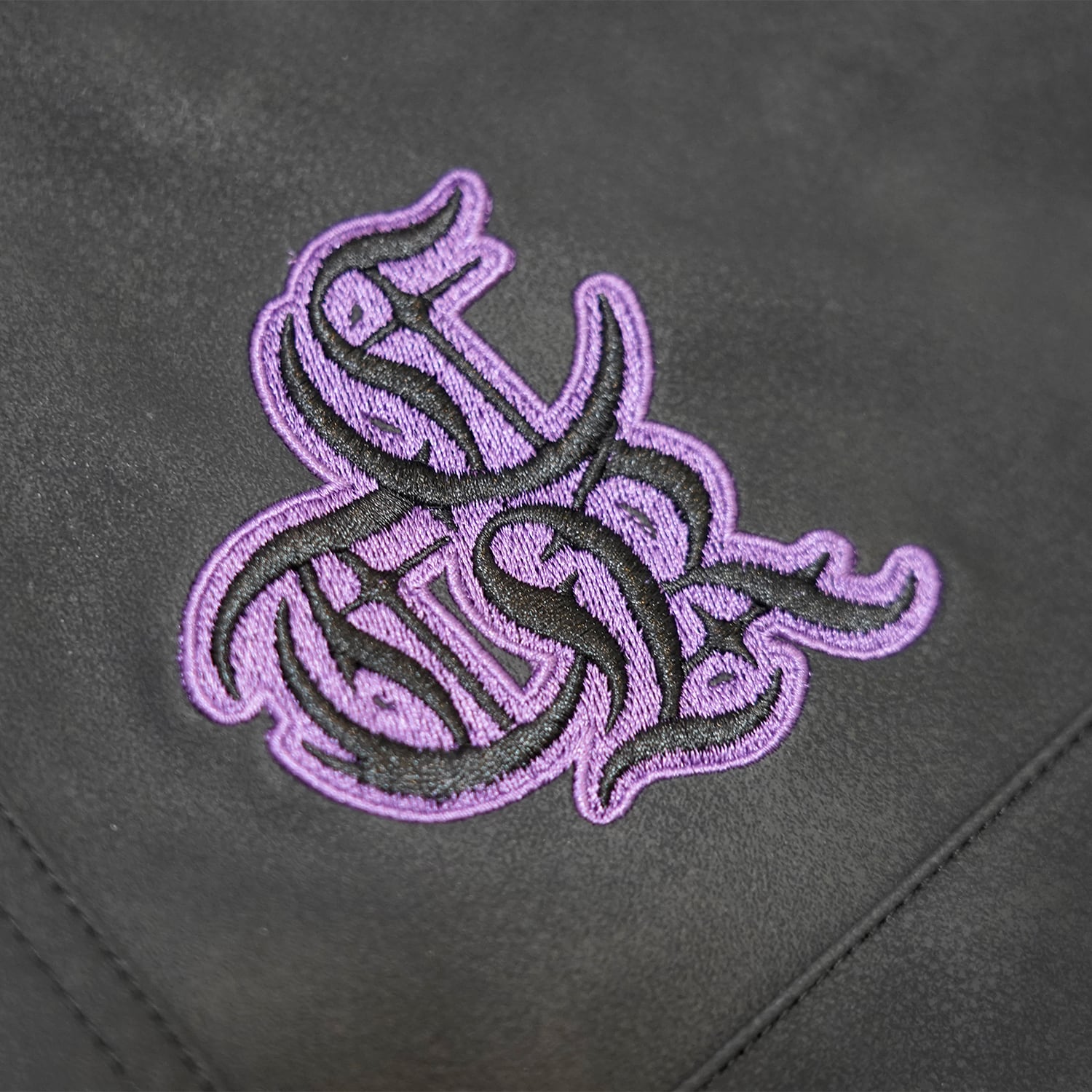 T.C.R WASHED FAUX LEATHER FLAME TRACKER JACKET - BLACK