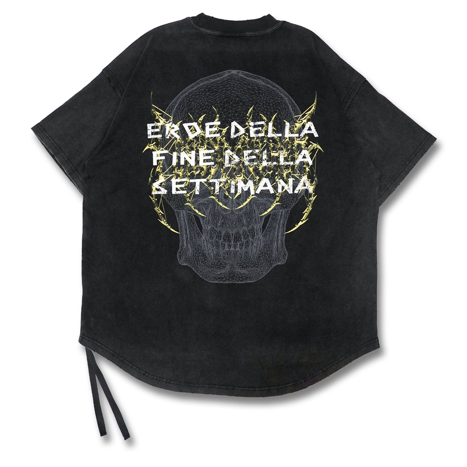 T.C.R WEEKEND HERO WASHED S/S TEE - BLACK