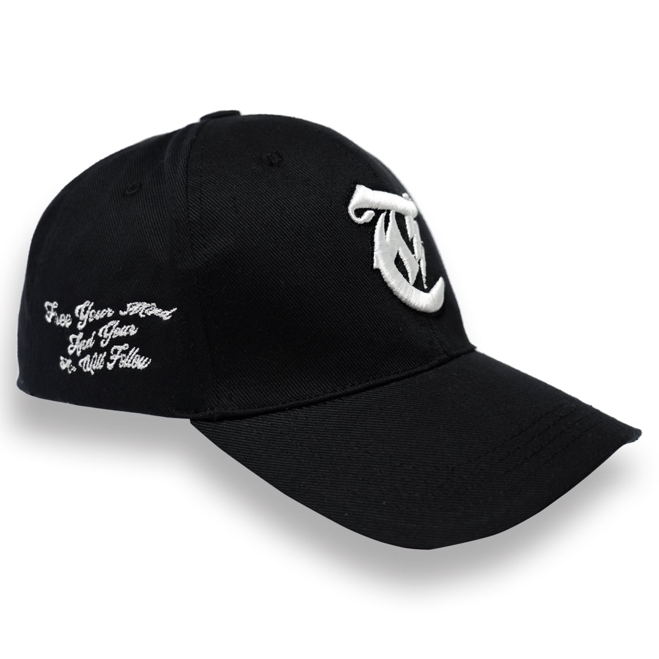 T.C.R LIGHTNING LOGO 6PANEL CAP - BLACK