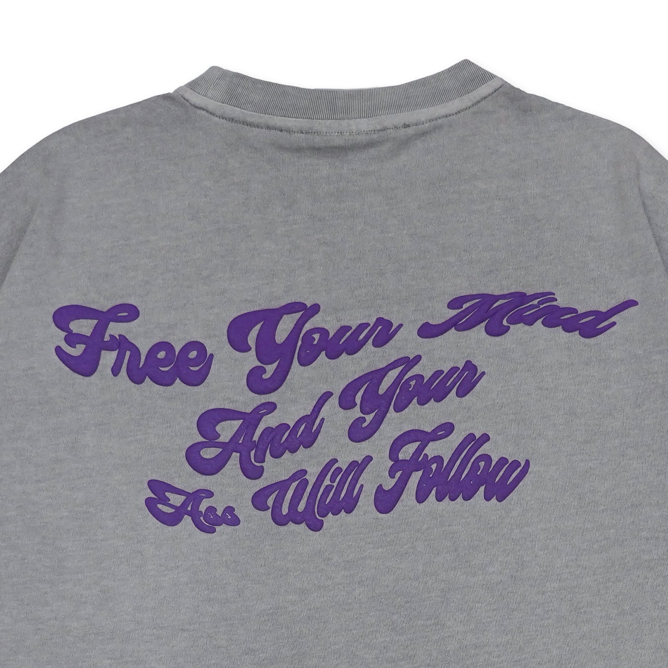 T.C.R LIGHTNING MARIA WASHED S/S TEE - ASH GRAY