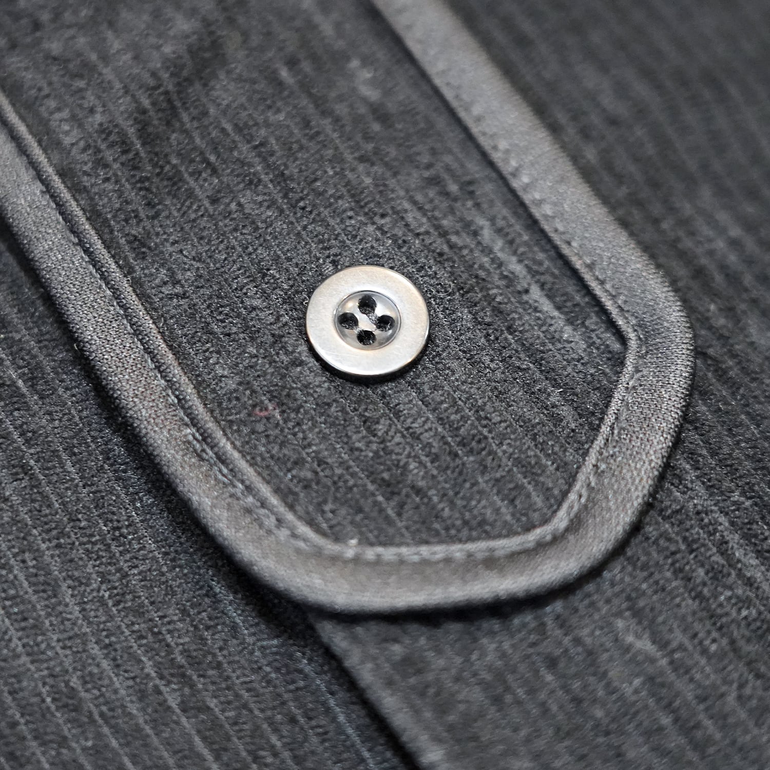 T.C.R BASEBALL CORDUROY OUTERSHIRTS - BLACK